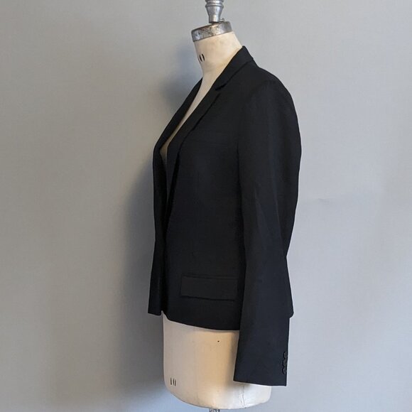 Black Classic Blazer French Connection Size 8 Single Breasted - Picture 2 of 6